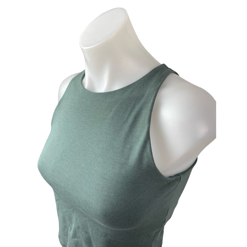 Old Navy Power Chill Green Sleeveless Yoga Athletic Activewear Crop Tank Top M - Picture 2 of 5